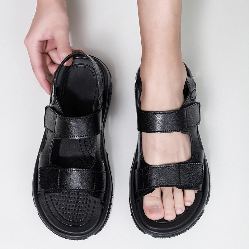 Nico & Eli™ Selure Genuine Leather Sandals