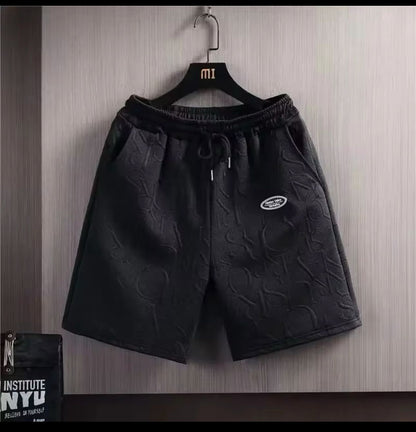 Nico & Eli™ T shirt Shorts 2 Pieces Set Black Tracksuit Men's 3d