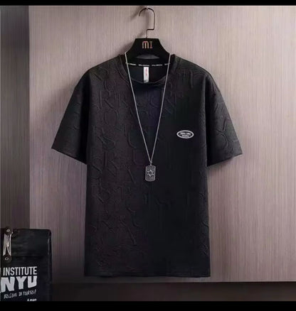 Nico & Eli™ T shirt Shorts 2 Pieces Set Black Tracksuit Men's 3d